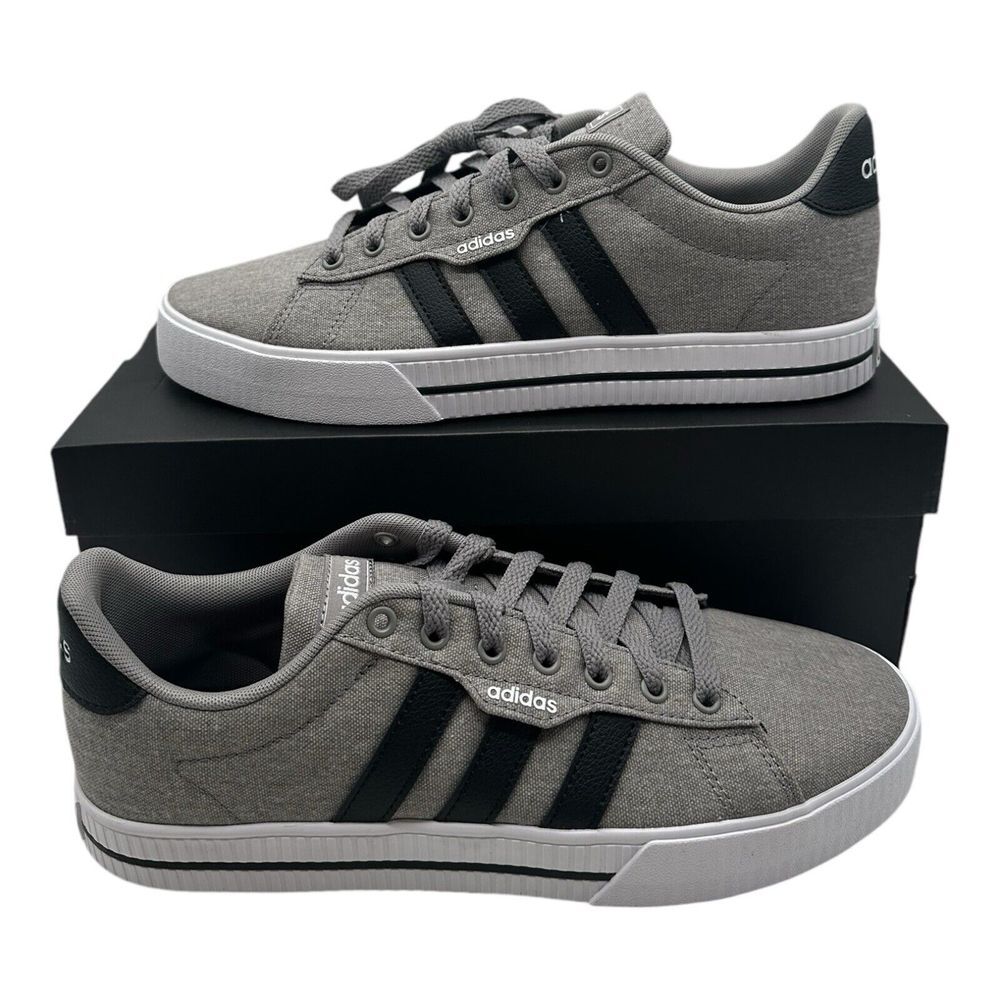 Adidas Daily 3.0 Skateboarding Sneakers Mens Size 9 Dove Gray/Black/White FW3270